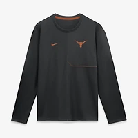 Men's Nike Texas Orange Longhorns 2026 Sideline Coaches UV Dri-FIT Long Sleeve Shirt