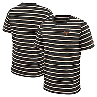 Men's Nike Black Texas Longhorns Athletic Prep Legacy Summit Stripe T-Shirt