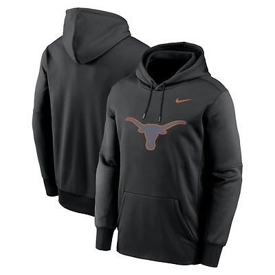 Sweat à capuche Nike Texas Longhorns Color Pop Performance en polaire pour homme, noir