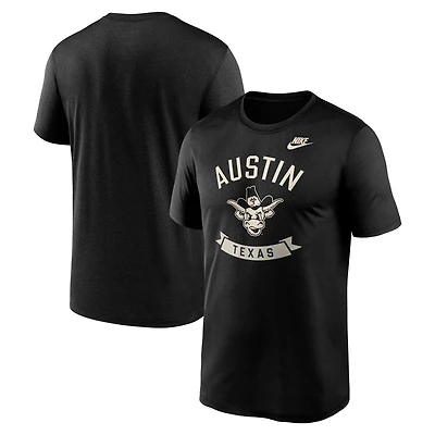 Men's Nike Black Texas Longhorns Fashion Hometown Legend Dri-FIT T-Shirt