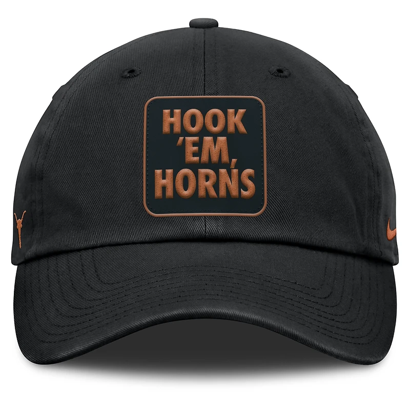 Casquette ajustable Nike noire Texas Longhorns Local Club pour homme