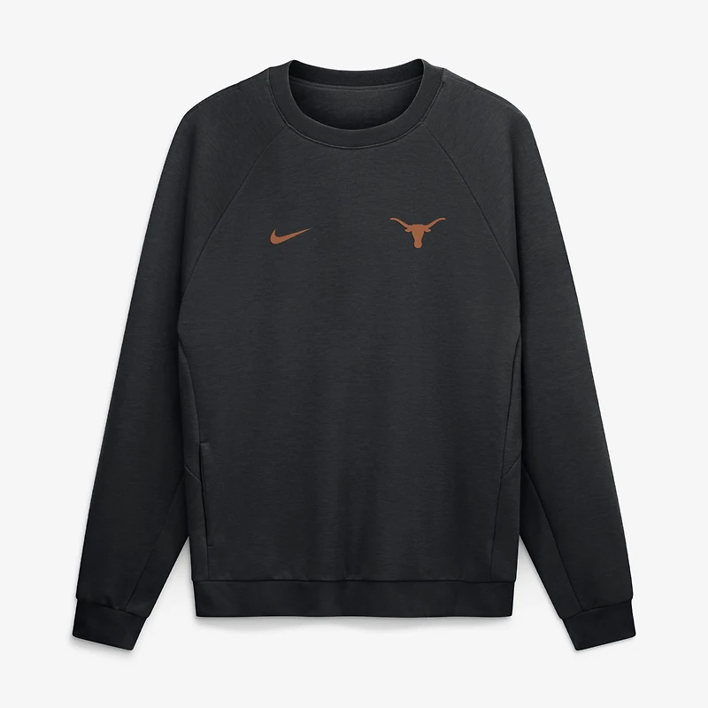 Men's Nike Black Texas Longhorns Premium Performance Raglan Dri-FIT Sweatshirt