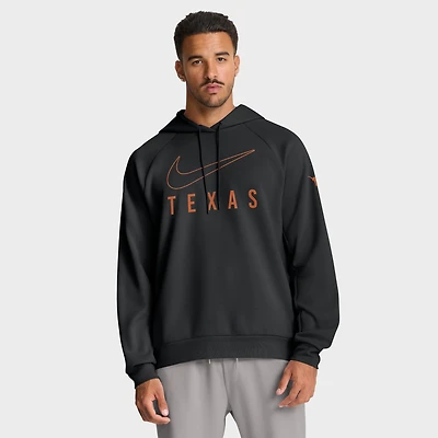 Sweat à capuche Nike noir Texas Longhorns Premium Raglan Dri-FIT pour homme