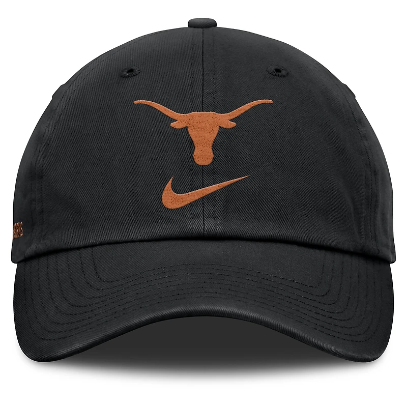 Casquette ajustable Nike noire Texas Longhorns Primetime Club pour homme