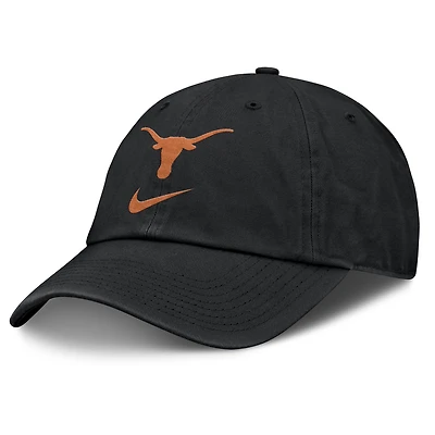 Casquette ajustable Nike noire Texas Longhorns Primetime Club pour homme