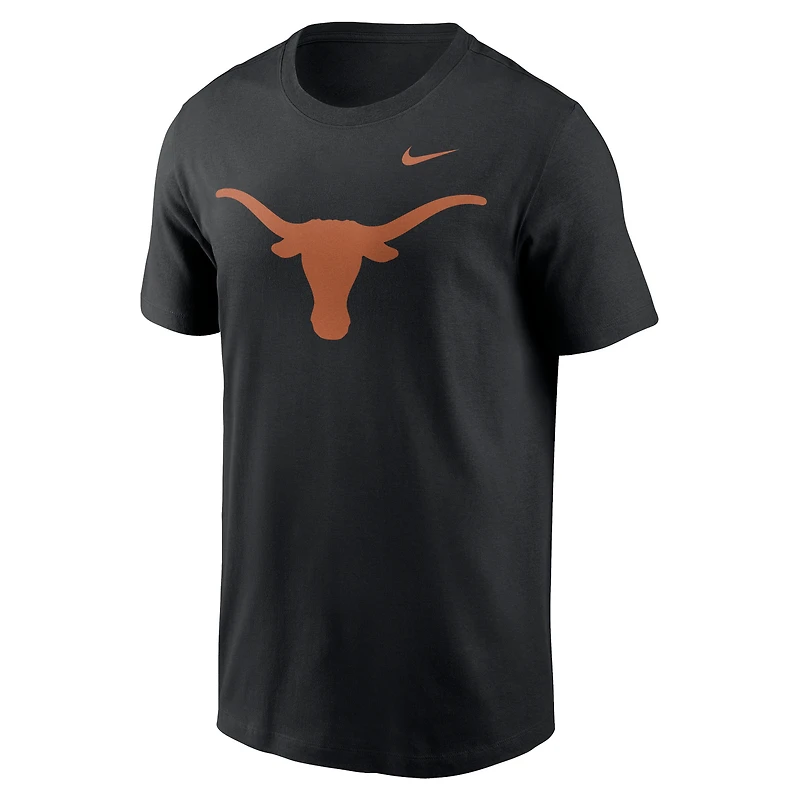 T-shirt Nike noir Texas Longhorns Primetime Evergreen pour homme