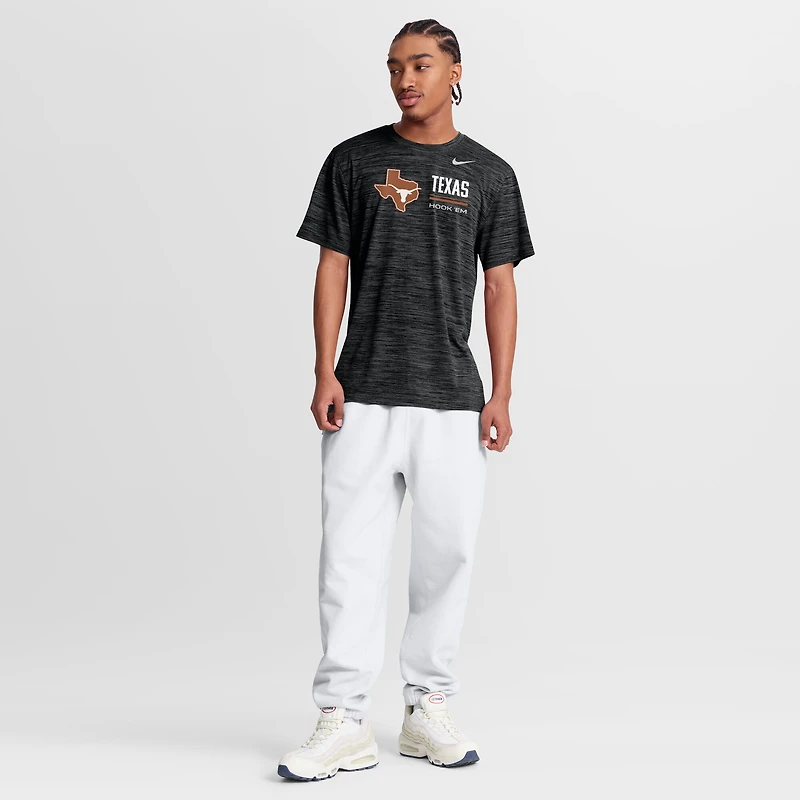 T-shirt Nike Texas Orange Longhorns Sideline Velocity Dri-FIT pour homme