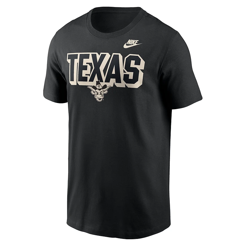 Men's Nike Black Texas Longhorns Team Bold T-Shirt