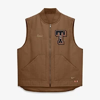Gilet matelassé zippé Nike marron Texas Longhorns Academic pour homme