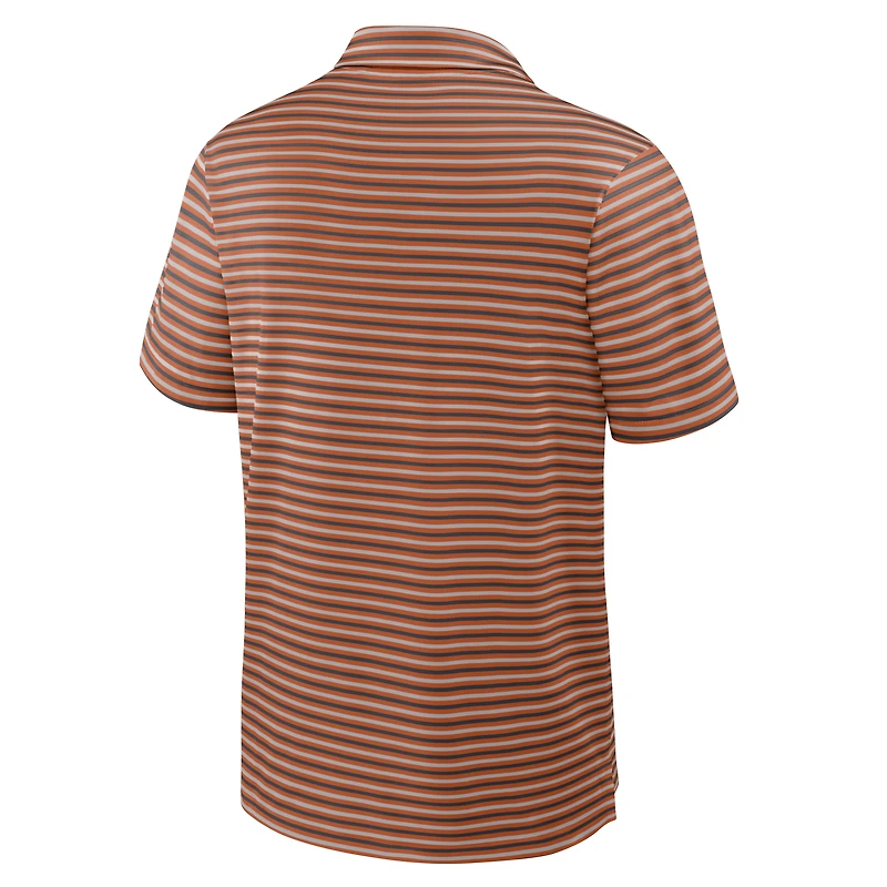 Men's Nike Burnt Orange Texas Longhorns 2025 Coaches Premium Tour Stripe Dri-FIT Polo