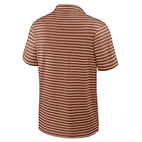 Men's Nike Burnt Orange Texas Longhorns 2025 Coaches Premium Tour Stripe Dri-FIT Polo