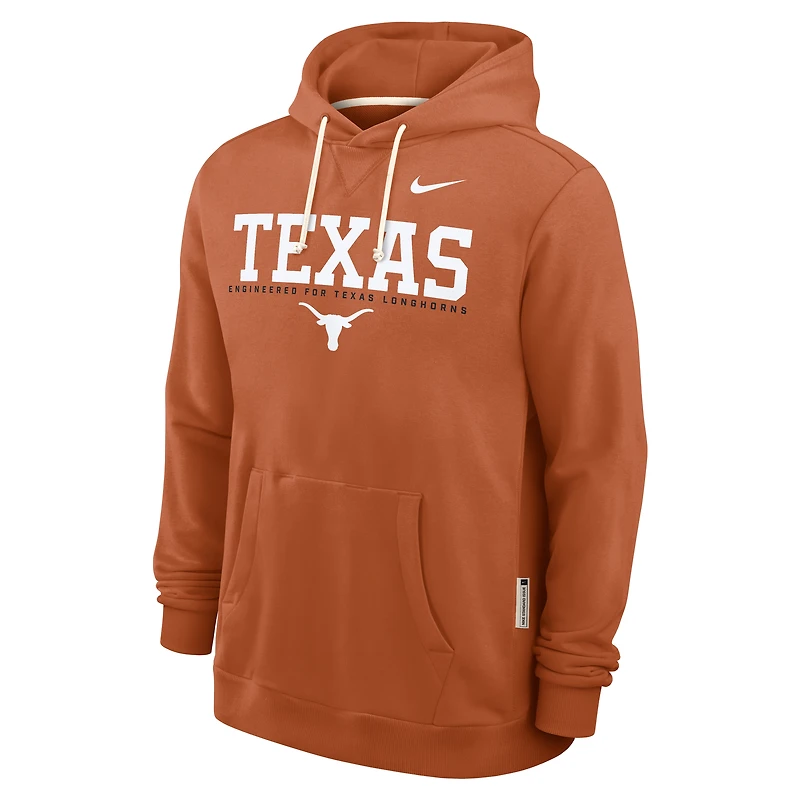 Men's Nike Burnt Orange Texas Longhorns 2025 Sideline Standard Issue Dri-FIT Hoodie