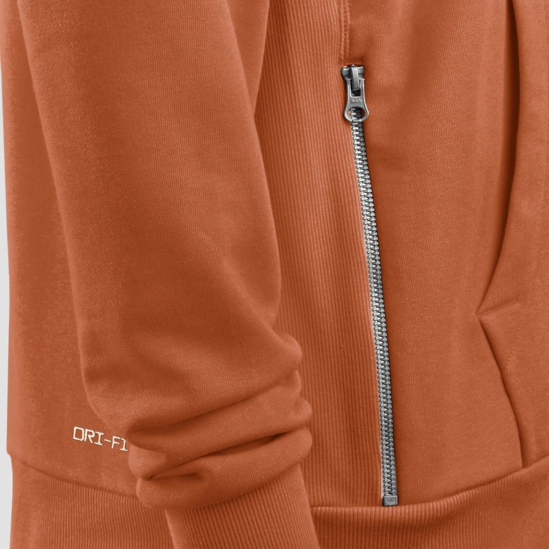 Men's Nike Burnt Orange Texas Longhorns 2025 Sideline Standard Issue Dri-FIT Hoodie