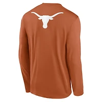 Men's Nike Burnt Orange Texas Longhorns Primetime Campus 2-Hit Legend Dri-FIT Long Sleeve T-Shirt