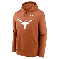 Men's Nike Burnt Orange Texas Longhorns Primetime Club Fleece Pullover Hoodie
