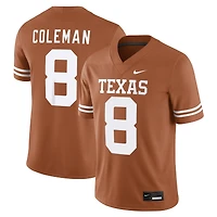 Men's Nike Cam Coleman Texas Orange Longhorns Game Football Jersey
