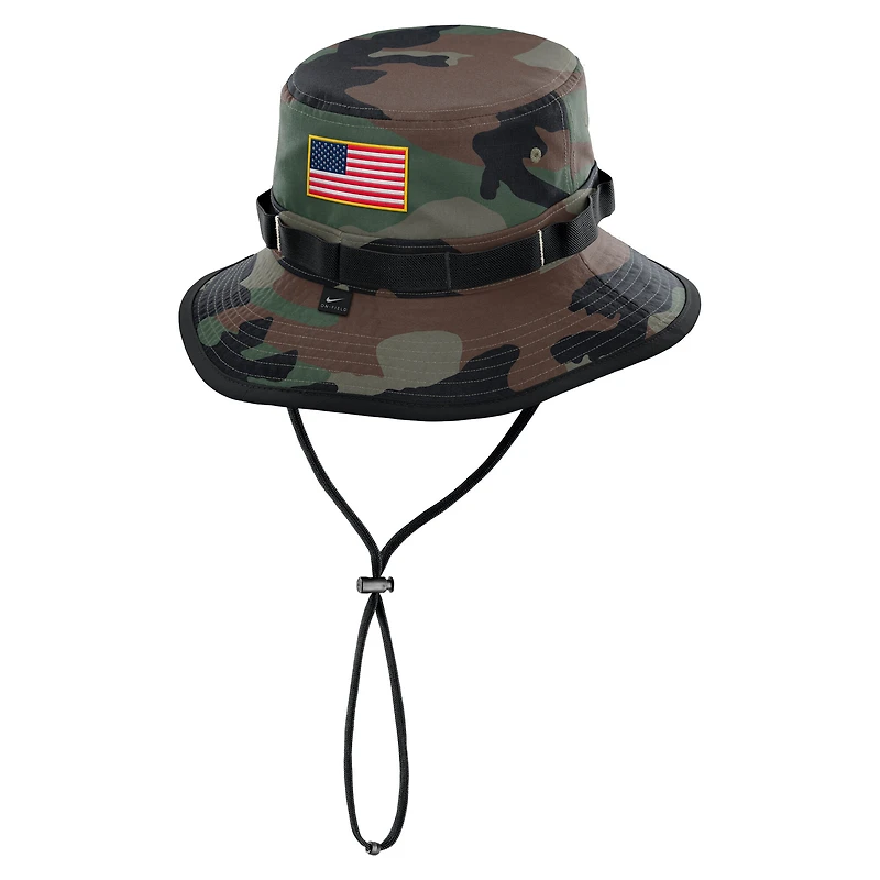 Men's Nike Camo Texas Longhorns 2024 Military Appreciation Apex Bucket Hat