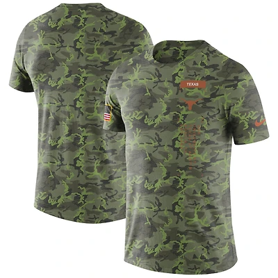 T-shirt Nike camouflage Texas Longhorns Military Dri-FIT pour homme