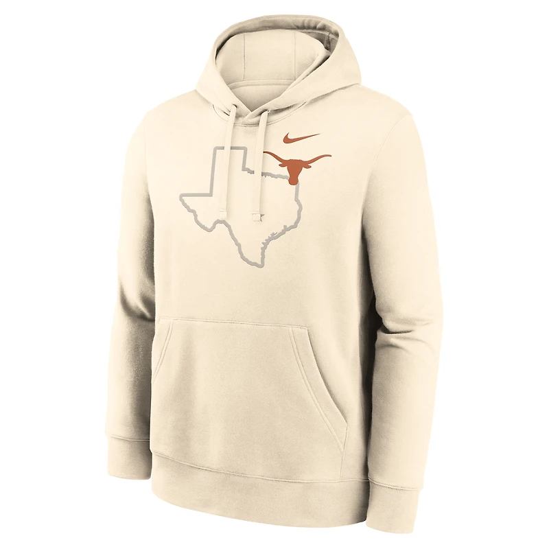 Men's Nike Cream Texas Longhorns Campus Shadow Hoodie