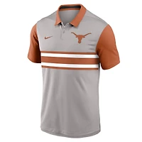 Polo Nike Vapor Dri-FIT pour homme, gris/orange Texas Longhorns