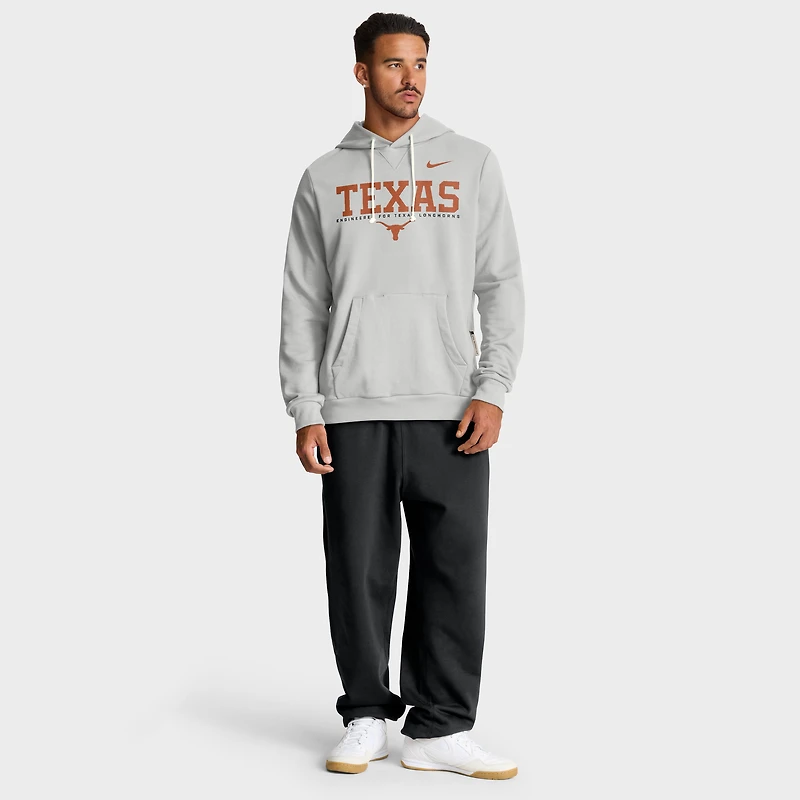 Men's Nike Gray Texas Longhorns 2025 Sideline Standard Issue Dri-FIT Hoodie