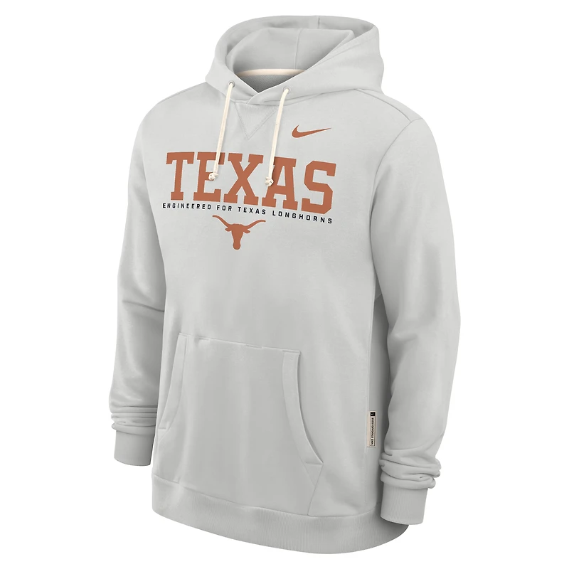 Men's Nike Gray Texas Longhorns 2025 Sideline Standard Issue Dri-FIT Hoodie
