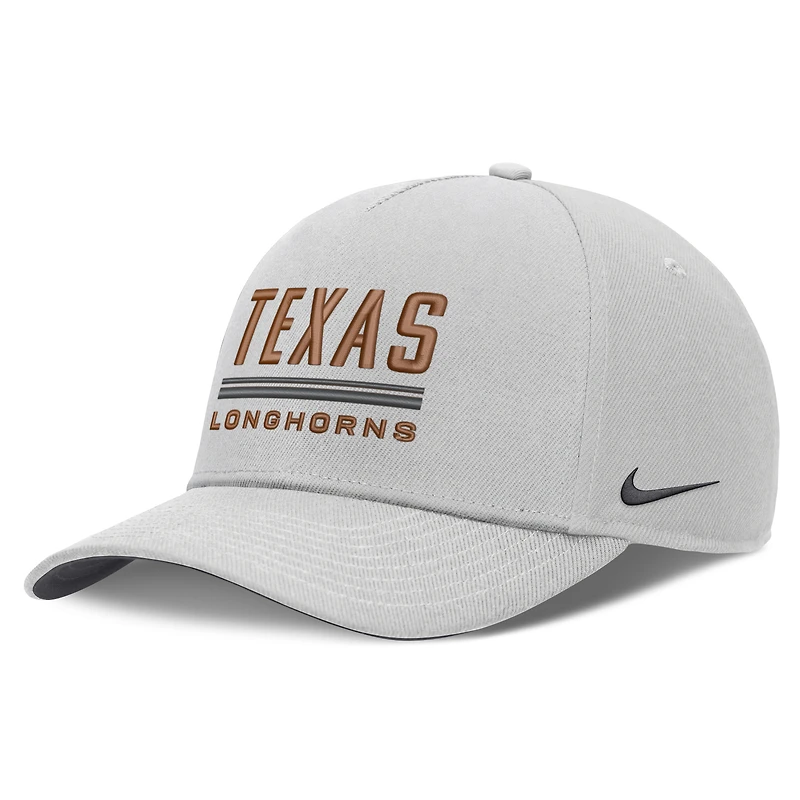 Casquette ajustable Nike blanche Texas Longhorns 2026 Sideline Dri-FIT pour homme