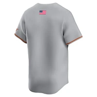 Maillot de baseball alternatif limité Nike gris Texas Longhorns pour homme
