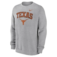 Men's Nike Gray Texas Longhorns Arch Pullover Sweatshirt