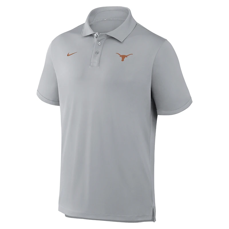 Men's Nike Gray Texas Longhorns Par Dri-FIT Polo