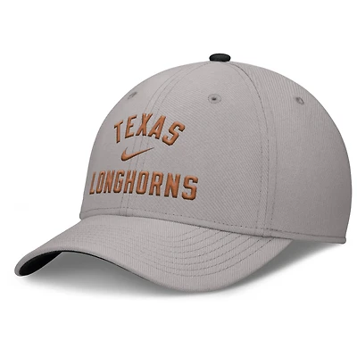 Casquette Nike grise Texas Longhorns Rise Prep Performance Flex pour homme