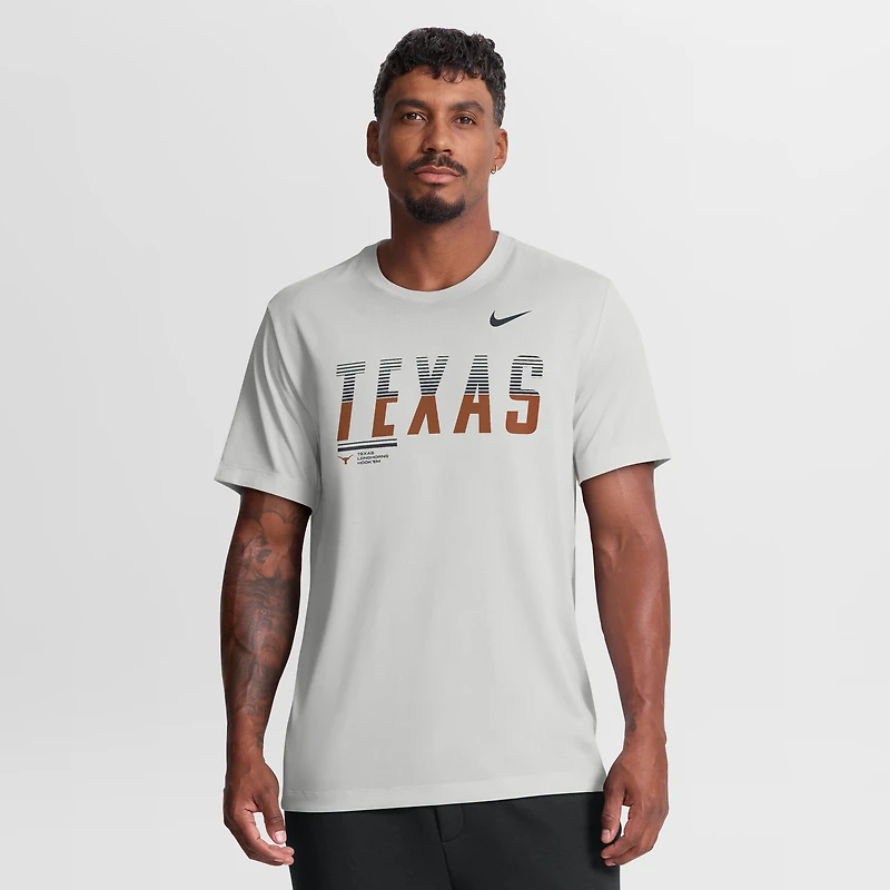 T-shirt Nike Dri-FIT gris Texas Longhorns Sideline Legend pour homme
