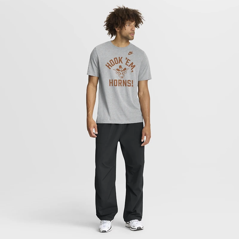 Men's Nike Heather Gray Texas Longhorns Legacy Mantra Tri-Blend T-Shirt