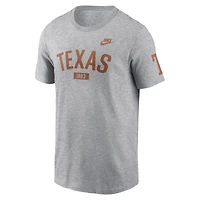 Men's Nike Heather Gray Texas Longhorns Legacy Arch T-Shirt
