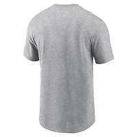 Men's Nike Heather Gray Texas Longhorns Legacy Football Icon T-Shirt