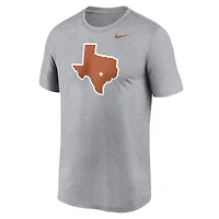 Men's Nike Heather Gray Texas Longhorns Primetime Legend Alternate Logo T-Shirt