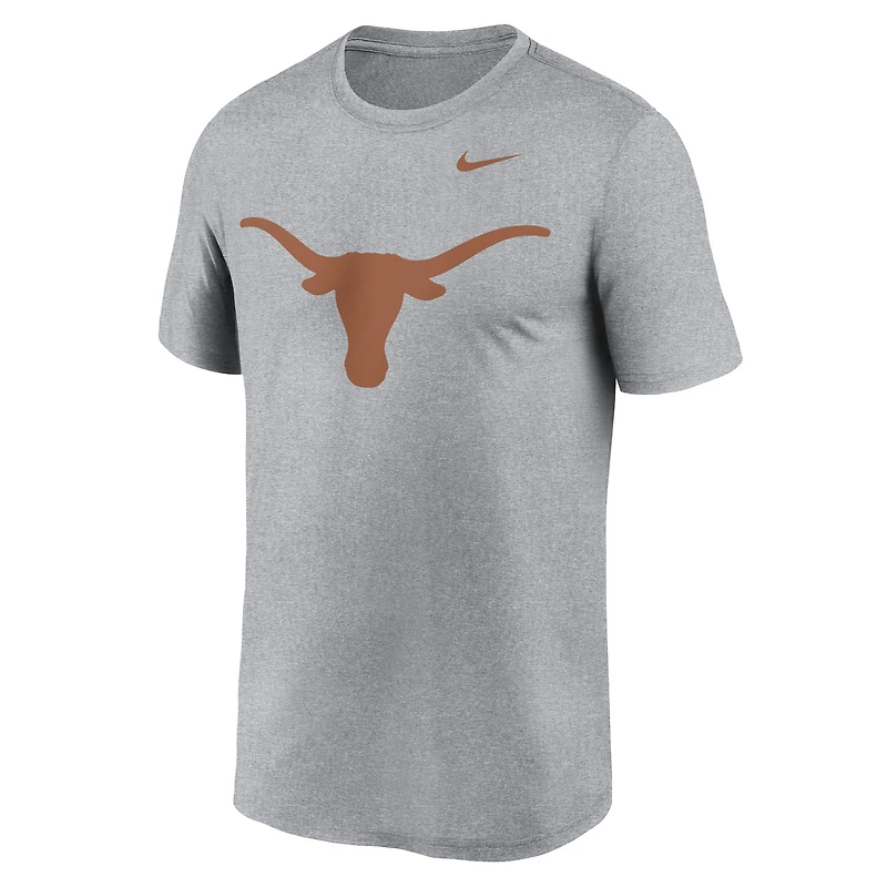 T-shirt Nike gris chiné Texas Longhorns Primetime Legend Logo pour homme
