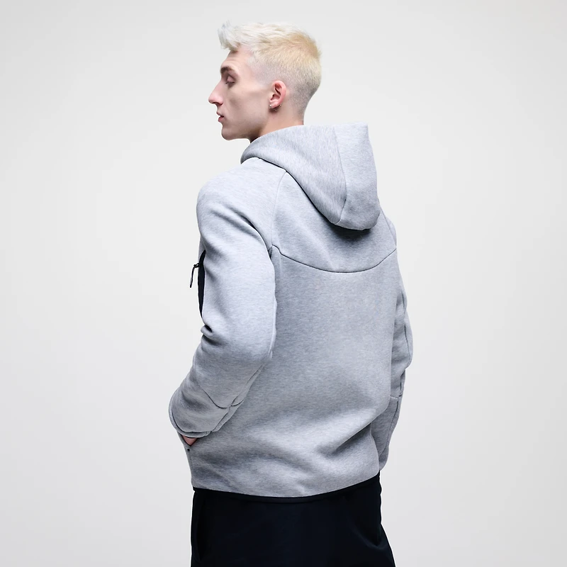 Men's Nike Heather Gray Texas Longhorns Tech Fleece Full-Zip Windrunner Hoodie