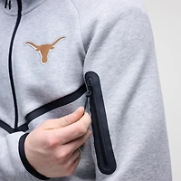 Men's Nike Heather Gray Texas Longhorns Tech Fleece Full-Zip Windrunner Hoodie
