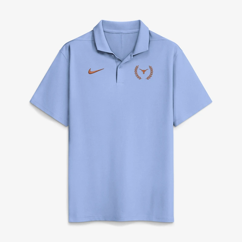 Men's Nike Light Blue Texas Longhorns Heathered Victory Plus Dri-FIT Polo
