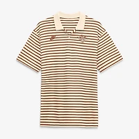 Men's Nike Natural/Texas Orange Texas Longhorns Striped Primary Logo Dri-FIT Polo