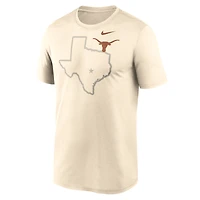 Men's Nike Natural Texas Longhorns Campus Shadow Legend Performance T-Shirt