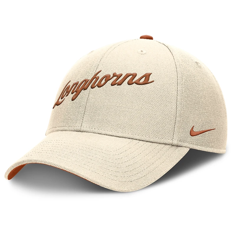 Casquette ajustable Nike Natural Texas Longhorns Primetime Rise pour homme