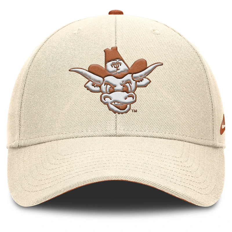 Casquette ajustable Nike Natural Texas Longhorns Rise Legacy pour homme