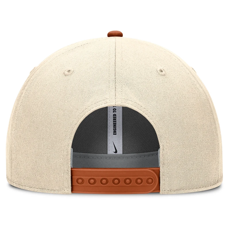 Casquette ajustable Nike Natural Texas Longhorns Rise Legacy pour homme