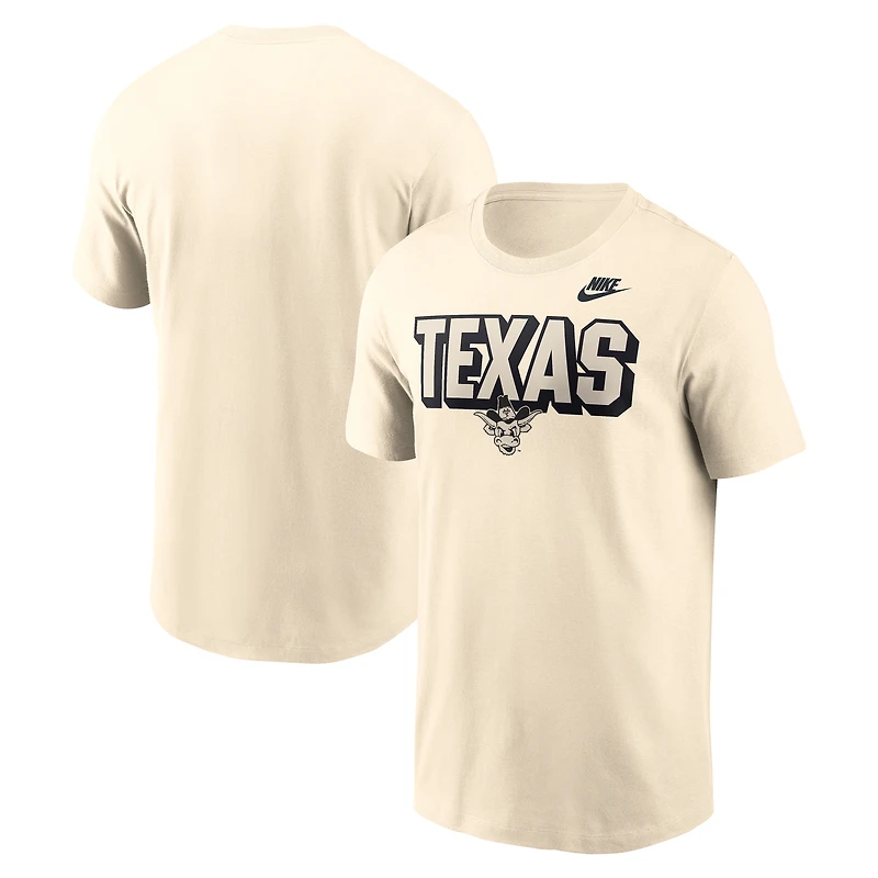 Men's Nike Natural Texas Longhorns Team Bold T-Shirt