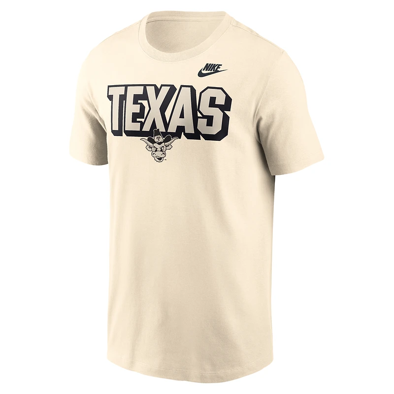 T-shirt Nike Natural Texas Longhorns Team Bold pour homme