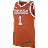 Maillot Nike #1 Texas Orange Longhorns réplique pour homme