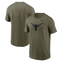 T-shirt Nike Dri-FIT pour homme avec logo Primetime des Texas Longhorns, olive