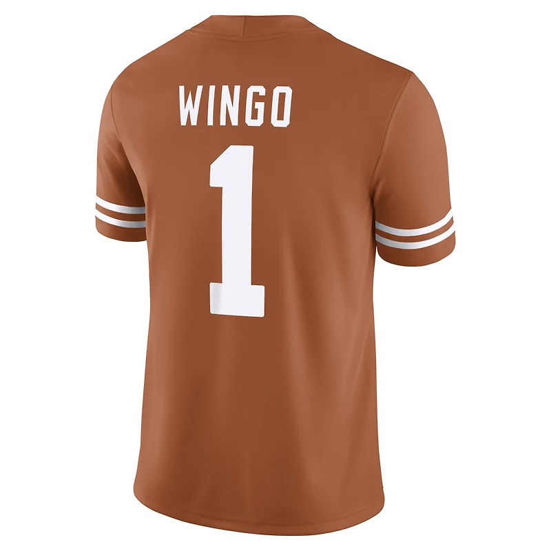 Men's Nike Ryan Wingo Texas Orange Longhorns Game Football Jersey